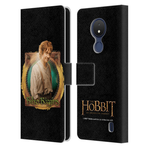 The Hobbit An Unexpected Journey Key Art Bilbo Leather Book Wallet Case Cover For Nokia C21