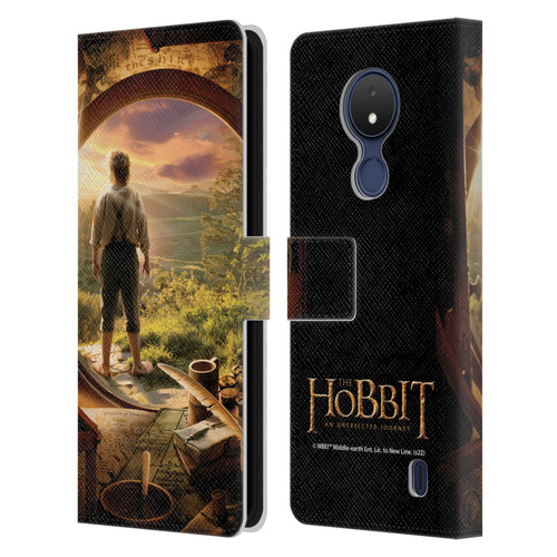 The Hobbit An Unexpected Journey Key Art Hobbit In Door Leather Book Wallet Case Cover For Nokia C21
