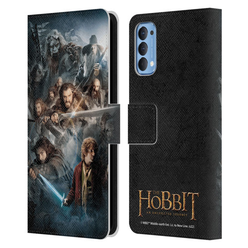 The Hobbit An Unexpected Journey Key Art Group Leather Book Wallet Case Cover For OPPO Reno 4 5G
