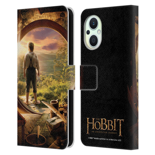 The Hobbit An Unexpected Journey Key Art Hobbit In Door Leather Book Wallet Case Cover For OPPO Reno8 Lite