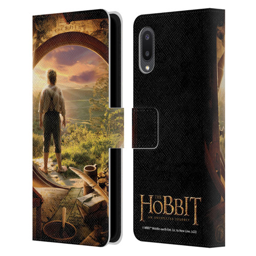 The Hobbit An Unexpected Journey Key Art Hobbit In Door Leather Book Wallet Case Cover For Samsung Galaxy A02/M02 (2021)
