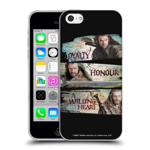 The Hobbit An Unexpected Journey Key Art Loyalty And Honour Soft Gel Case for Apple iPhone 5c