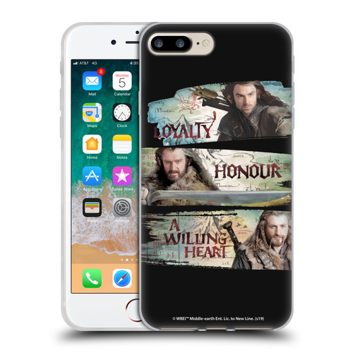 The Hobbit An Unexpected Journey Key Art Loyalty And Honour Soft Gel Case for Apple iPhone 7 Plus / iPhone 8 Plus