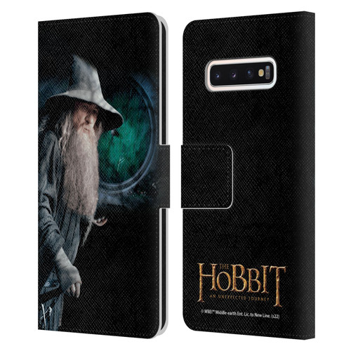 The Hobbit An Unexpected Journey Key Art Gandalf Leather Book Wallet Case Cover For Samsung Galaxy S10