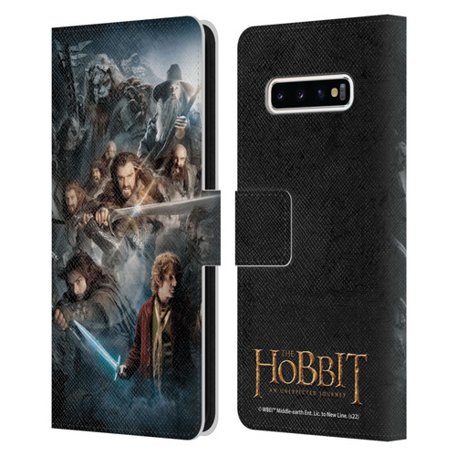 The Hobbit An Unexpected Journey Key Art Group Leather Book Wallet Case Cover For Samsung Galaxy S10+ / S10 Plus