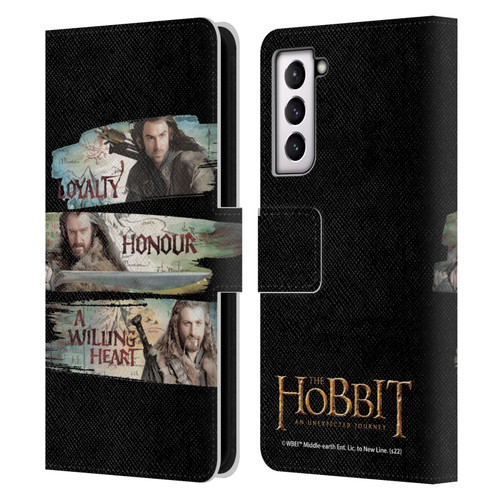 The Hobbit An Unexpected Journey Key Art Loyalty And Honour Leather Book Wallet Case Cover For Samsung Galaxy S21 5G