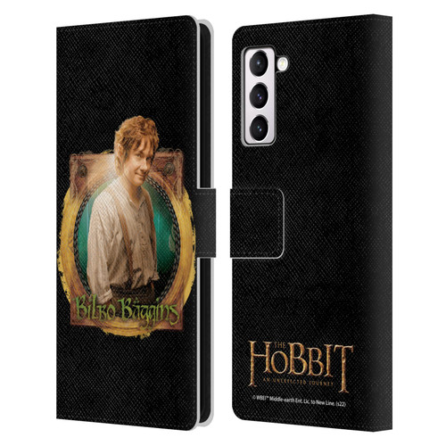 The Hobbit An Unexpected Journey Key Art Bilbo Leather Book Wallet Case Cover For Samsung Galaxy S21+ 5G