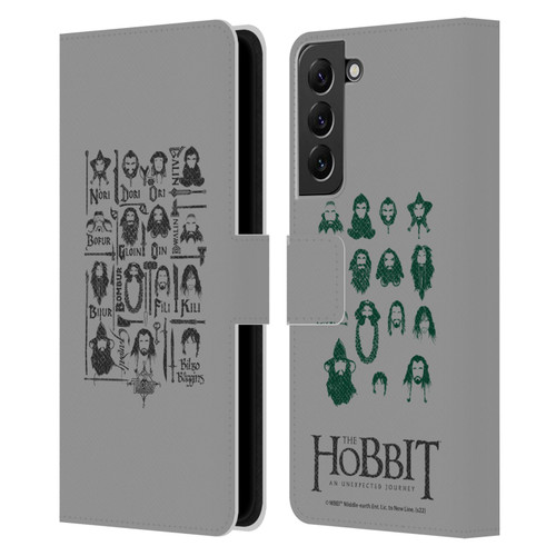 The Hobbit An Unexpected Journey Key Art The Company Leather Book Wallet Case Cover For Samsung Galaxy S22+ 5G