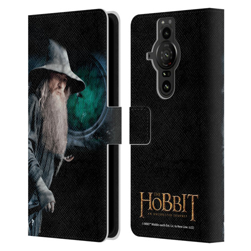 The Hobbit An Unexpected Journey Key Art Gandalf Leather Book Wallet Case Cover For Sony Xperia Pro-I