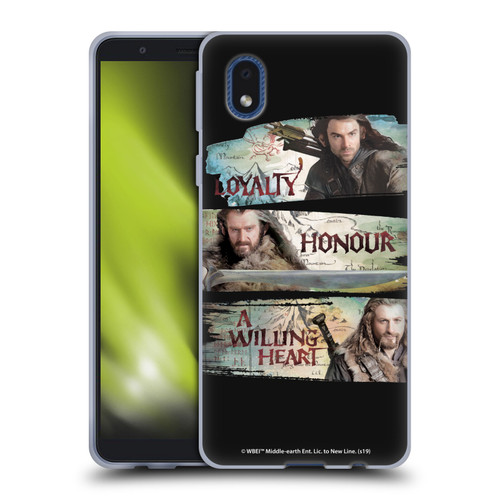The Hobbit An Unexpected Journey Key Art Loyalty And Honour Soft Gel Case for Samsung Galaxy A01 Core (2020)