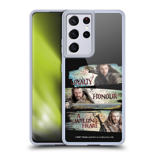 The Hobbit An Unexpected Journey Key Art Loyalty And Honour Soft Gel Case for Samsung Galaxy S21 Ultra 5G
