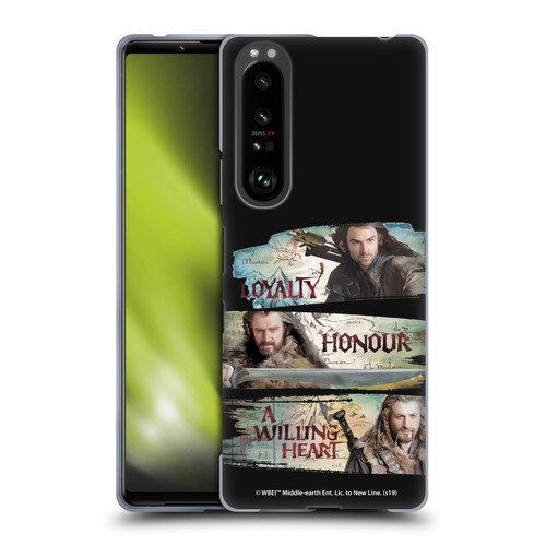 The Hobbit An Unexpected Journey Key Art Loyalty And Honour Soft Gel Case for Sony Xperia 1 III