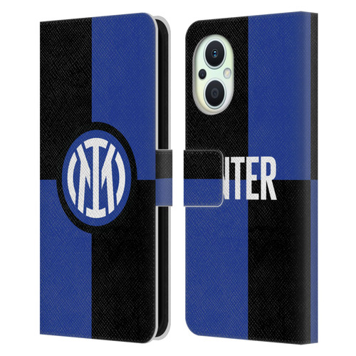 Fc Internazionale Milano Badge Flag Leather Book Wallet Case Cover For OPPO Reno8 Lite
