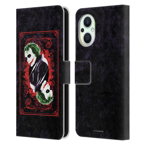 The Dark Knight Graphics Joker Card Leather Book Wallet Case Cover For OPPO Reno8 Lite