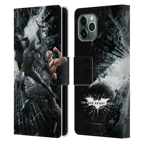 The Dark Knight Rises Character Art Batman Vs Bane Leather Book Wallet Case Cover For Apple iPhone 11 Pro