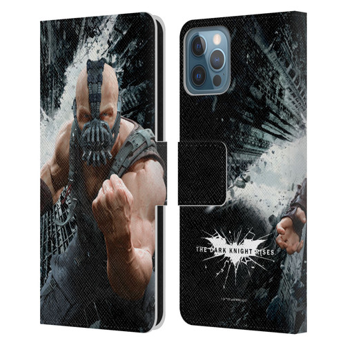 The Dark Knight Rises Character Art Bane Leather Book Wallet Case Cover For Apple iPhone 12 / iPhone 12 Pro