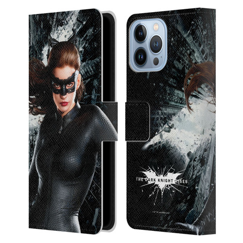 The Dark Knight Rises Character Art Catwoman Leather Book Wallet Case Cover For Apple iPhone 13 Pro Max
