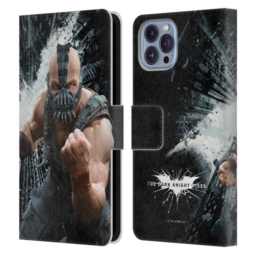 The Dark Knight Rises Character Art Bane Leather Book Wallet Case Cover For Apple iPhone 14