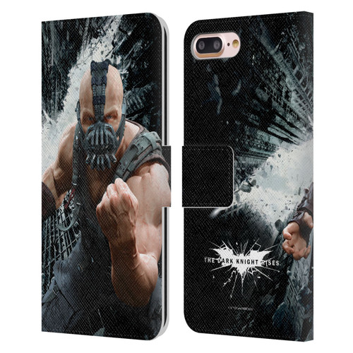 The Dark Knight Rises Character Art Bane Leather Book Wallet Case Cover For Apple iPhone 7 Plus / iPhone 8 Plus