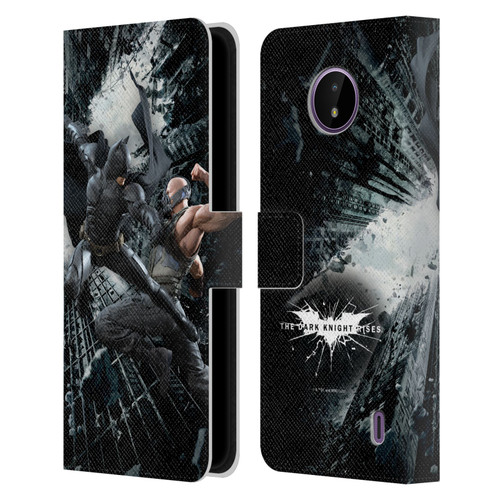 The Dark Knight Rises Character Art Batman Vs Bane Leather Book Wallet Case Cover For Nokia C10 / C20