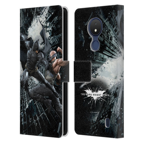 The Dark Knight Rises Character Art Batman Vs Bane Leather Book Wallet Case Cover For Nokia C21