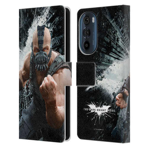 The Dark Knight Rises Character Art Bane Leather Book Wallet Case Cover For Motorola Edge 30