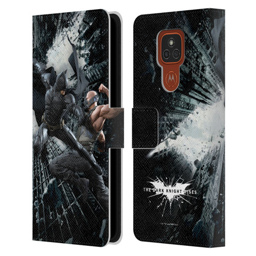 The Dark Knight Rises Character Art Batman Vs Bane Leather Book Wallet Case Cover For Motorola Moto E7 Plus