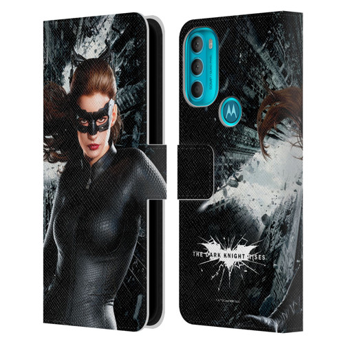 The Dark Knight Rises Character Art Catwoman Leather Book Wallet Case Cover For Motorola Moto G71 5G