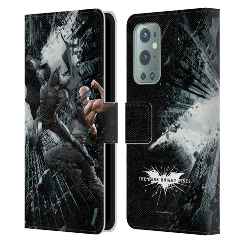The Dark Knight Rises Character Art Batman Vs Bane Leather Book Wallet Case Cover For OnePlus 9