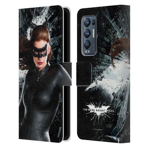 The Dark Knight Rises Character Art Catwoman Leather Book Wallet Case Cover For OPPO Find X3 Neo / Reno5 Pro+ 5G