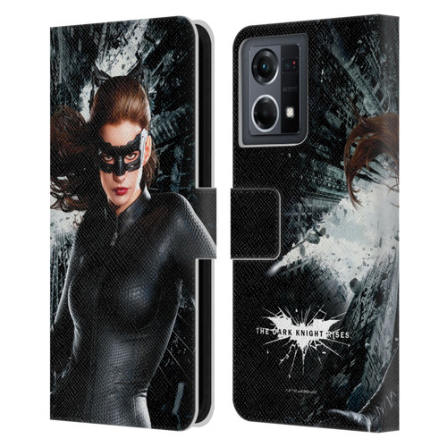 The Dark Knight Rises Character Art Catwoman Leather Book Wallet Case Cover For OPPO Reno8 4G