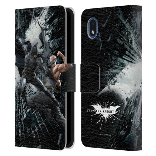 The Dark Knight Rises Character Art Batman Vs Bane Leather Book Wallet Case Cover For Samsung Galaxy A01 Core (2020)