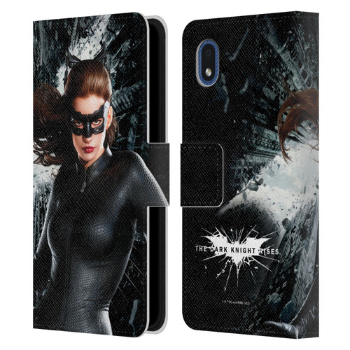 The Dark Knight Rises Character Art Catwoman Leather Book Wallet Case Cover For Samsung Galaxy A01 Core (2020)