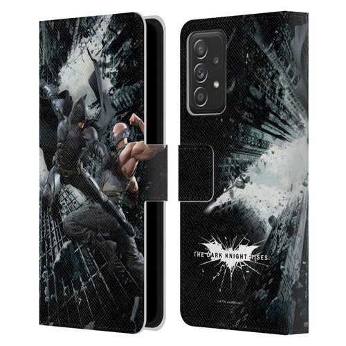 The Dark Knight Rises Character Art Batman Vs Bane Leather Book Wallet Case Cover For Samsung Galaxy A52 / A52s / 5G (2021)