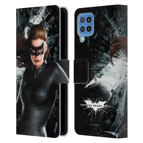The Dark Knight Rises Character Art Catwoman Leather Book Wallet Case Cover For Samsung Galaxy F22 (2021)