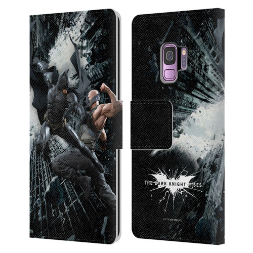 The Dark Knight Rises Character Art Batman Vs Bane Leather Book Wallet Case Cover For Samsung Galaxy S9