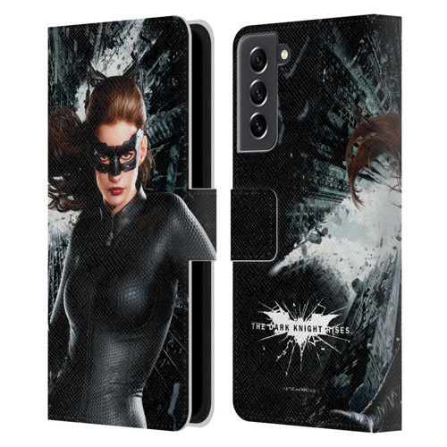 The Dark Knight Rises Character Art Catwoman Leather Book Wallet Case Cover For Samsung Galaxy S21 FE 5G