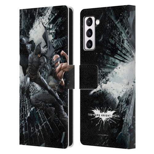 The Dark Knight Rises Character Art Batman Vs Bane Leather Book Wallet Case Cover For Samsung Galaxy S21+ 5G