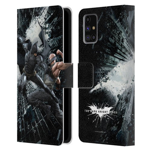 The Dark Knight Rises Character Art Batman Vs Bane Leather Book Wallet Case Cover For Samsung Galaxy M31s (2020)