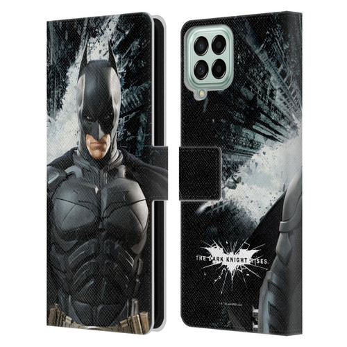 The Dark Knight Rises Character Art Batman Leather Book Wallet Case Cover For Samsung Galaxy M33 (2022)