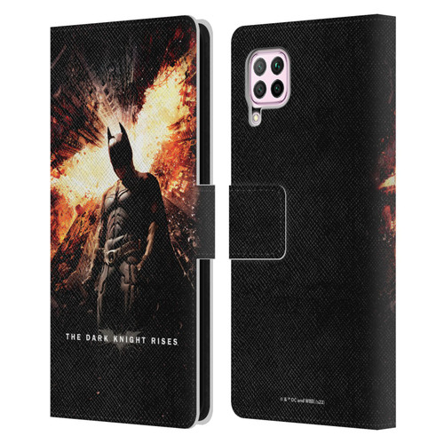 The Dark Knight Rises Key Art Batman Poster Leather Book Wallet Case Cover For Huawei Nova 6 SE / P40 Lite