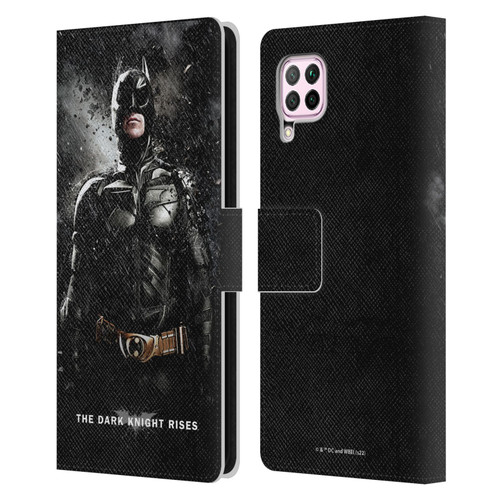 The Dark Knight Rises Key Art Batman Rain Poster Leather Book Wallet Case Cover For Huawei Nova 6 SE / P40 Lite