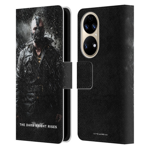 The Dark Knight Rises Key Art Bane Rain Poster Leather Book Wallet Case Cover For Huawei P50