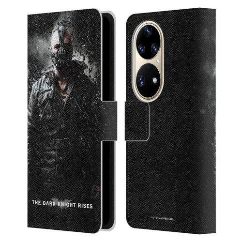 The Dark Knight Rises Key Art Bane Rain Poster Leather Book Wallet Case Cover For Huawei P50 Pro