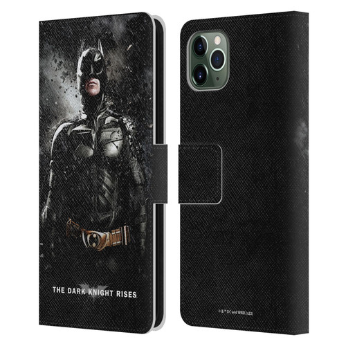 The Dark Knight Rises Key Art Batman Rain Poster Leather Book Wallet Case Cover For Apple iPhone 11 Pro Max