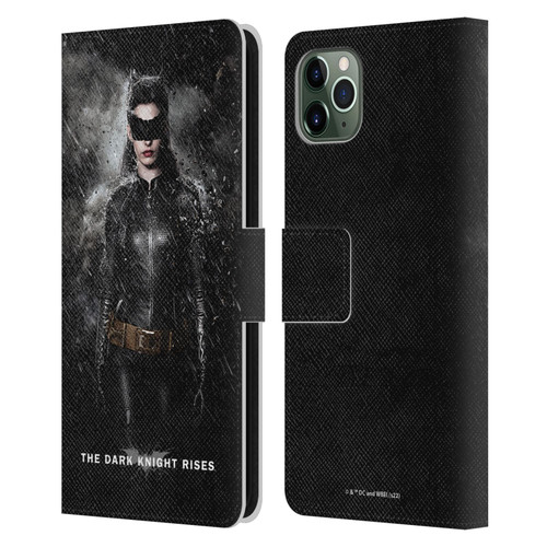 The Dark Knight Rises Key Art Catwoman Rain Poster Leather Book Wallet Case Cover For Apple iPhone 11 Pro Max