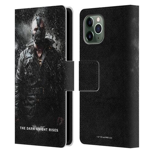 The Dark Knight Rises Key Art Bane Rain Poster Leather Book Wallet Case Cover For Apple iPhone 11 Pro