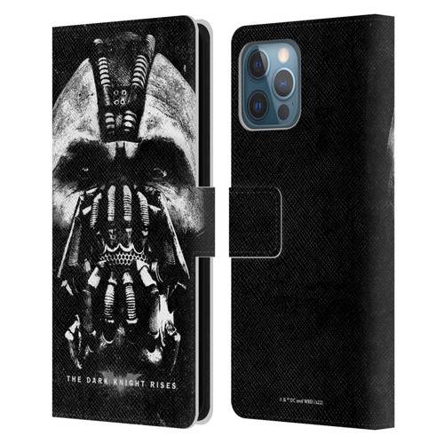 The Dark Knight Rises Key Art Bane Leather Book Wallet Case Cover For Apple iPhone 12 Pro Max