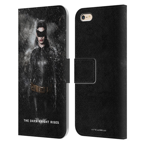 The Dark Knight Rises Key Art Catwoman Rain Poster Leather Book Wallet Case Cover For Apple iPhone 6 Plus / iPhone 6s Plus