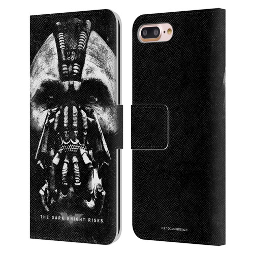 The Dark Knight Rises Key Art Bane Leather Book Wallet Case Cover For Apple iPhone 7 Plus / iPhone 8 Plus